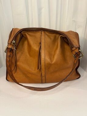HOBO Vintage Cognac Leather Shoulder Bag